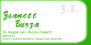 zsanett burza business card